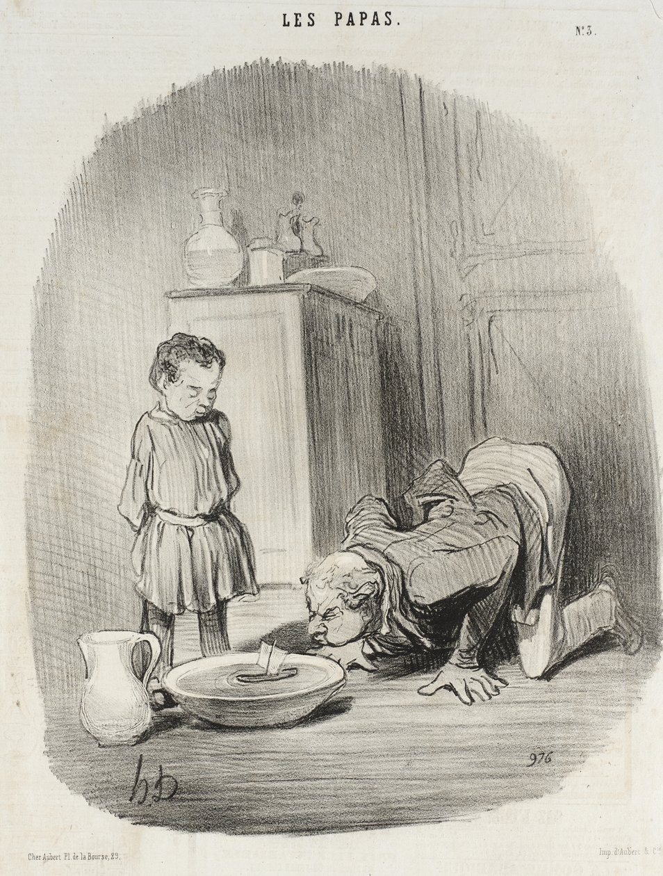 Les Papas (série de gravures) - Honoré Daumier