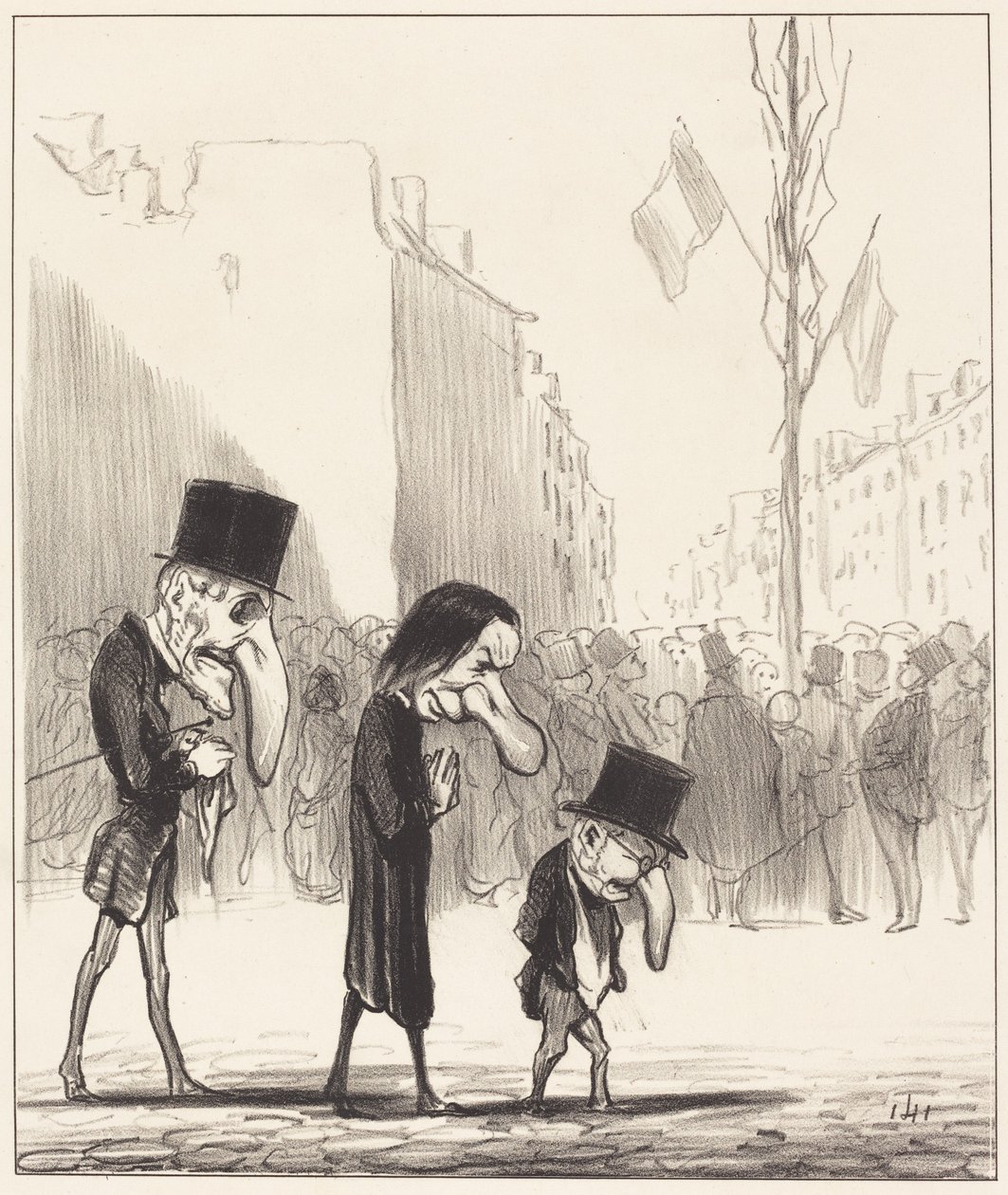 Les Trois petits saints - Honoré Daumier