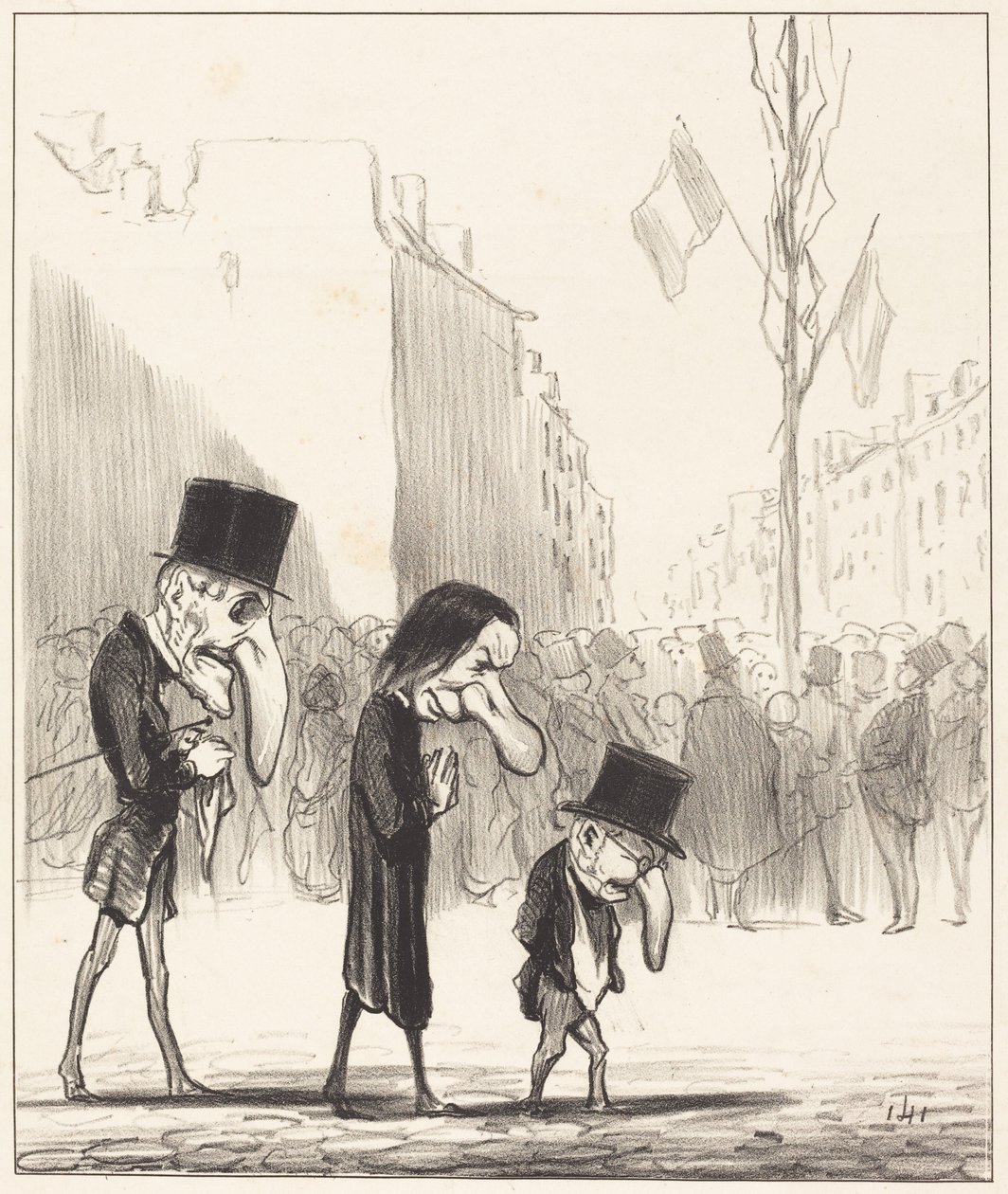 Les Trois petits saints - Honoré Daumier