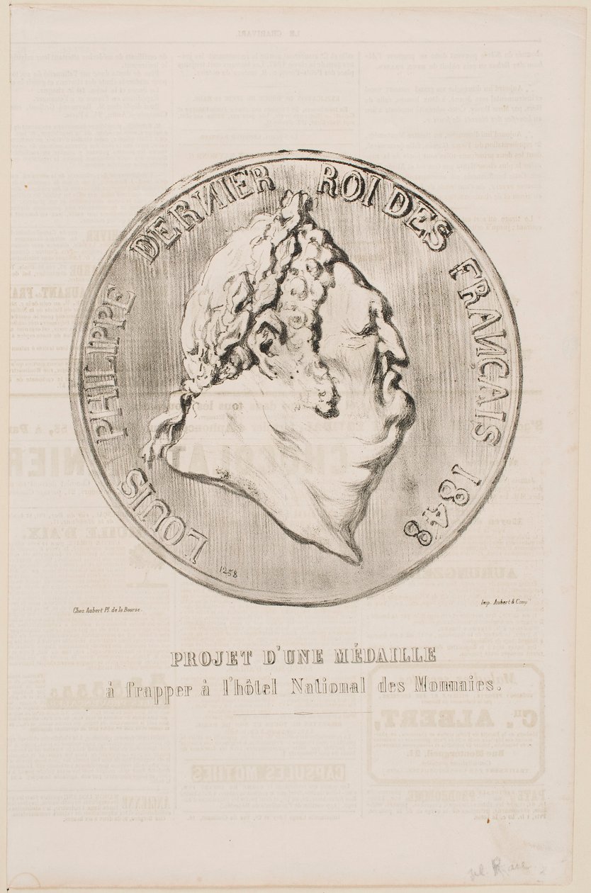 Louis-Philippe, dernier roi des Français, 1848 - Honoré Daumier