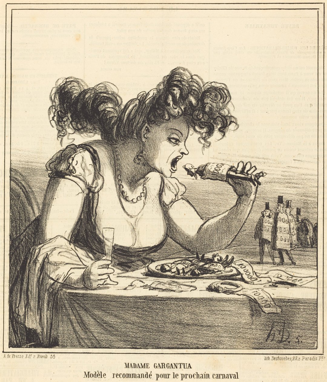 Madame Gargantua - Honoré Daumier