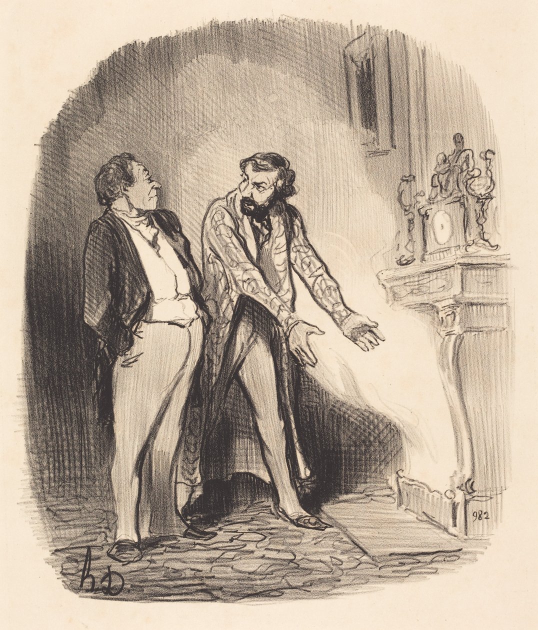 Mais monsieur le propriétaire, voyez... - Honoré Daumier