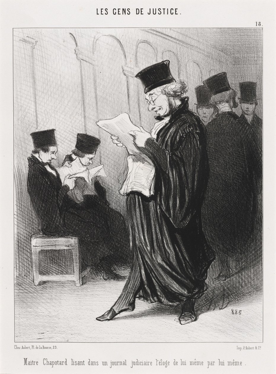 Maître Chapotard lisant... l