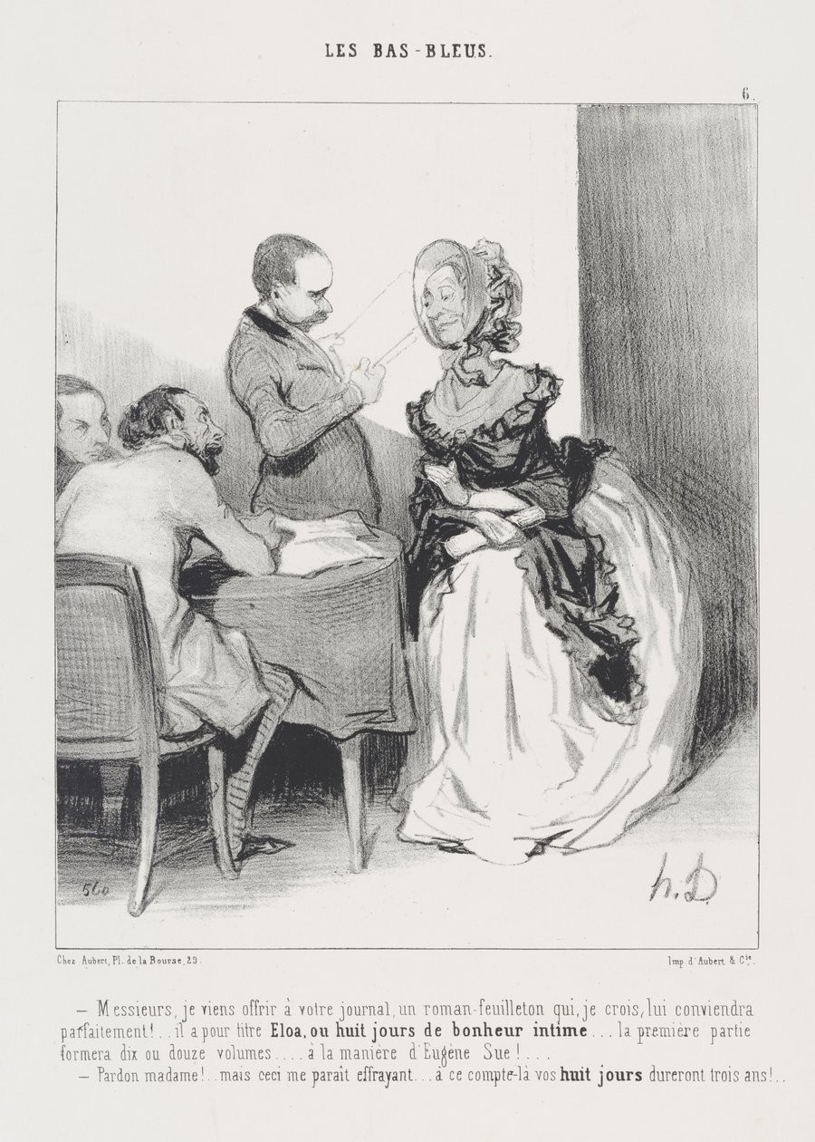 Messieurs, je viens offrir à votre journal un roman-feuilleton qui, je crois, lui conviendra parfaitement ! ... Il a pour titre Eloa, ou Huit jours de bonheur intime ... La première partie formera dix ou douze volumes ... à la manière d