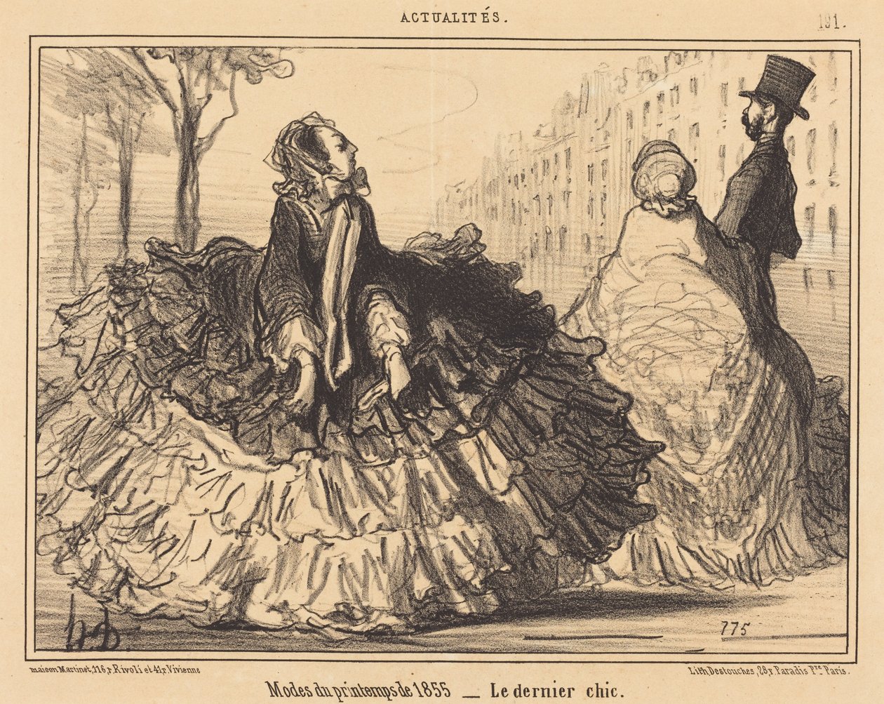 Modes du printemps de 1855 - Honoré Daumier