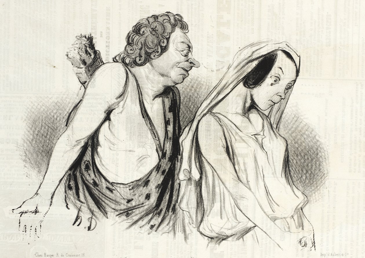 Mon char, mes javelots... (Phèdre) - Honoré Daumier
