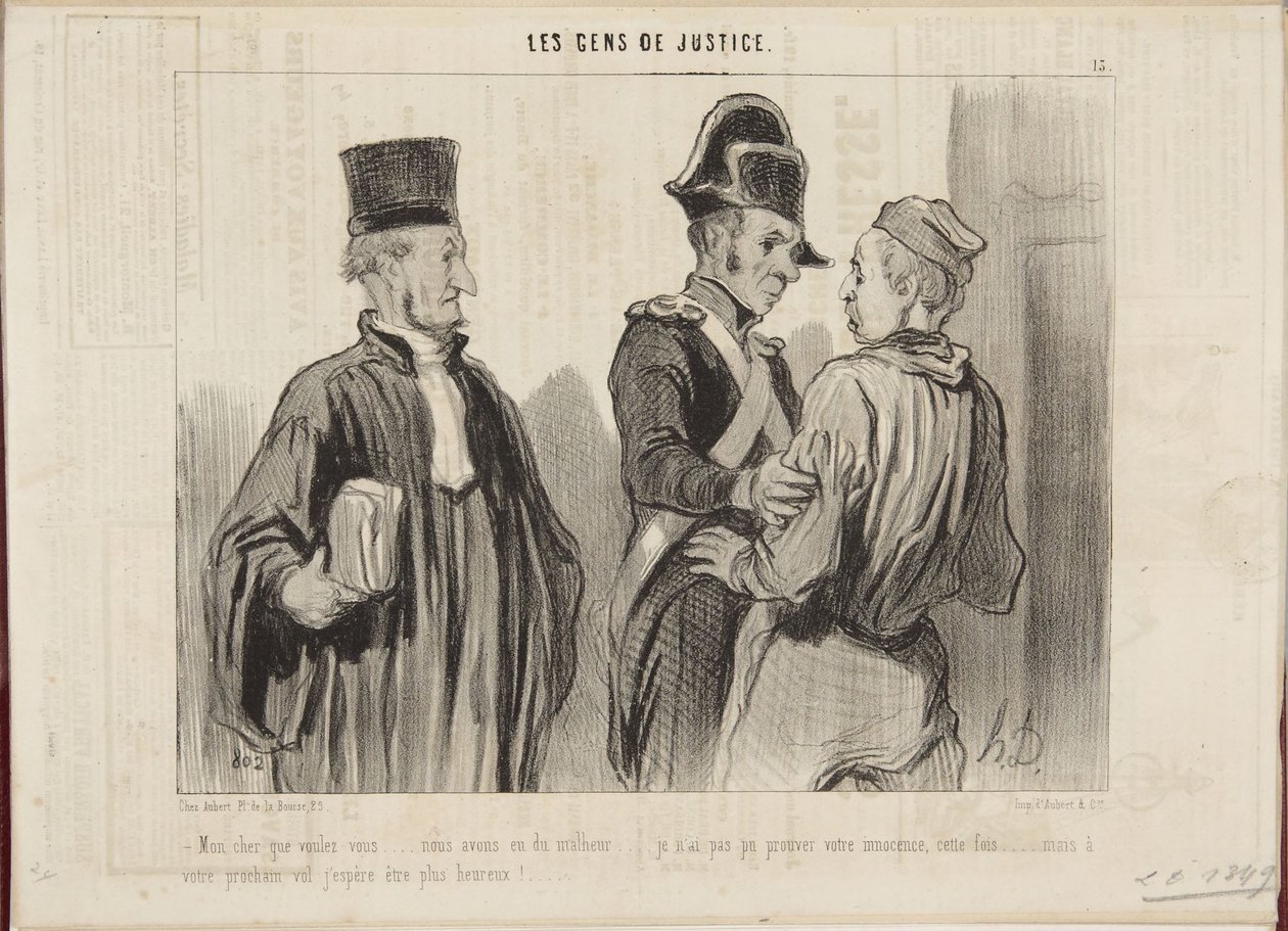 Mon cher, que voulez-vous... nous avons eu du malheur... - Honoré Daumier