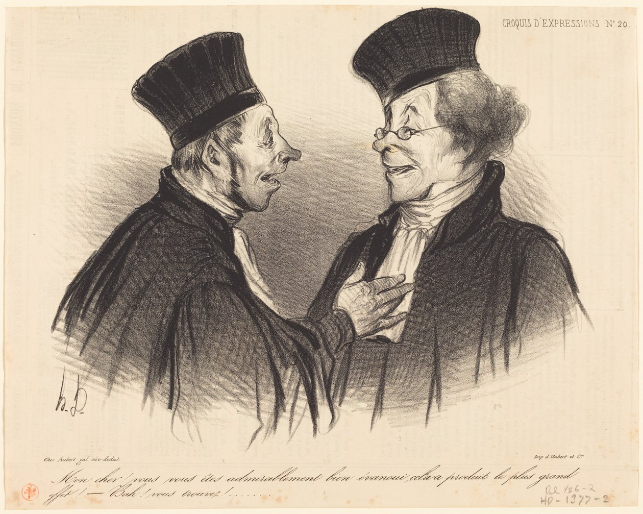 Mon cher! vous vous êtes admirablement... évanoui... - Honoré Daumier