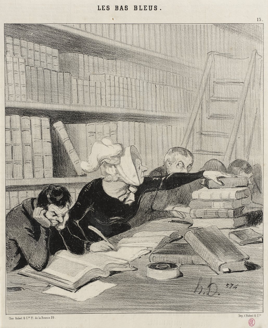 Monsieur, pardon si je vous gêne un peu... - Honoré Daumier