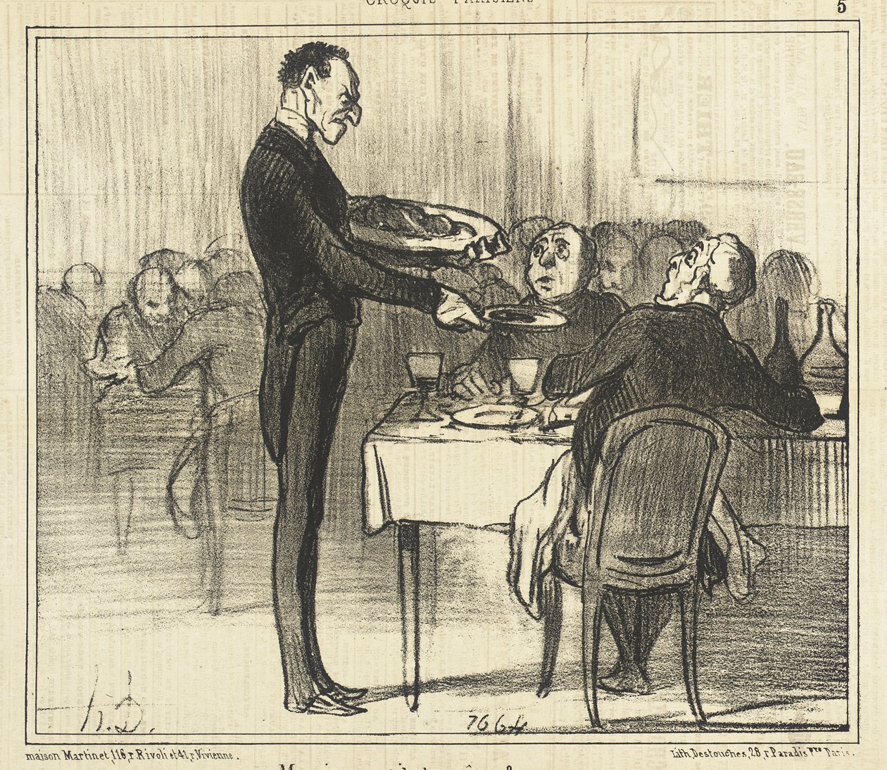 Monsieur veut-il des crêpes ?... - Honoré Daumier