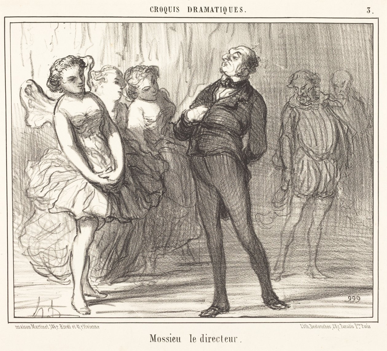 Mossieu le directeur - Honoré Daumier