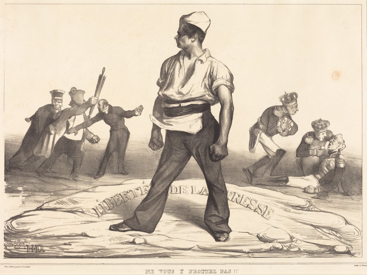 Ne vous y frottez pas ! - Honoré Daumier