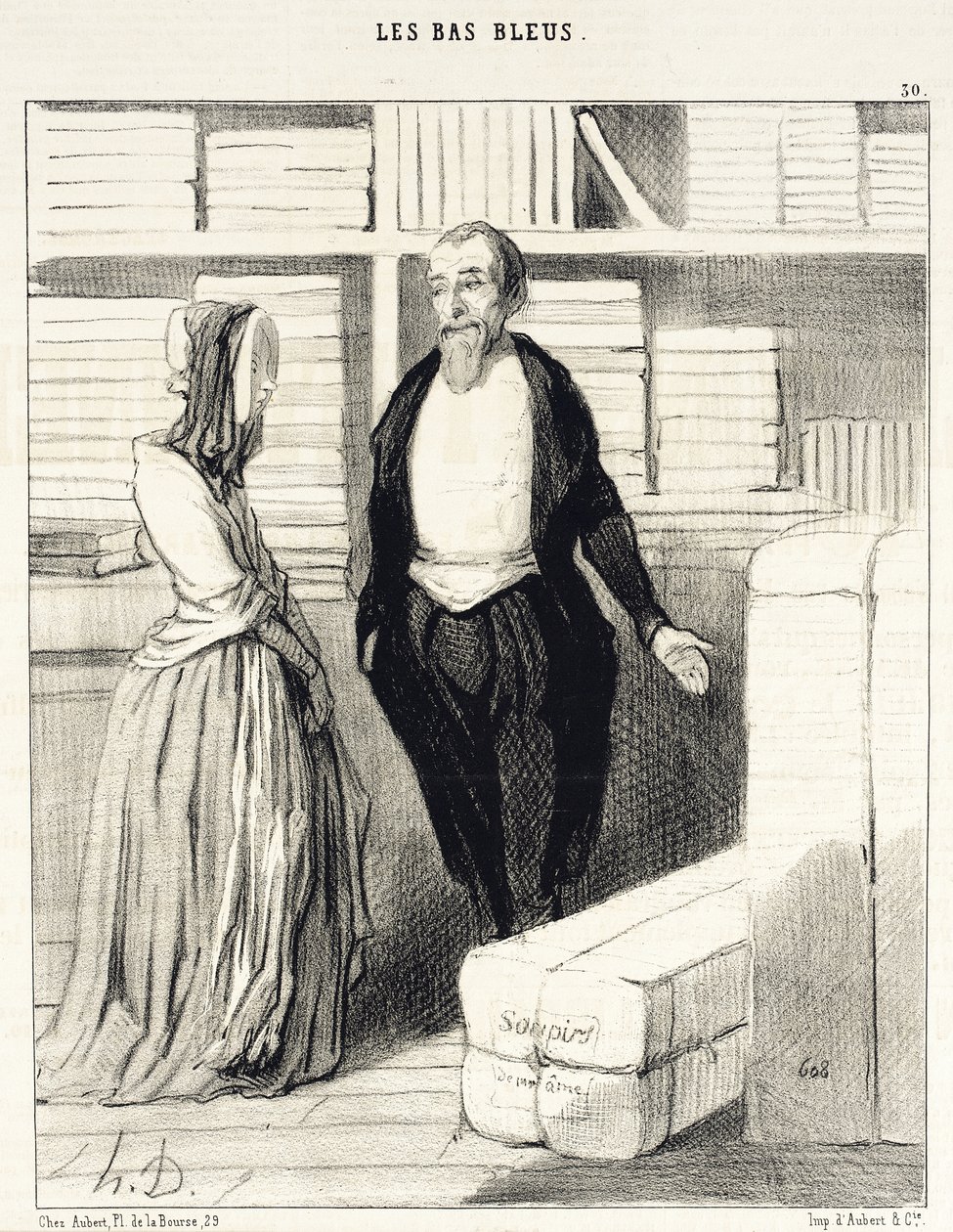 Nos comptes sont faciles à établir... - Honoré Daumier