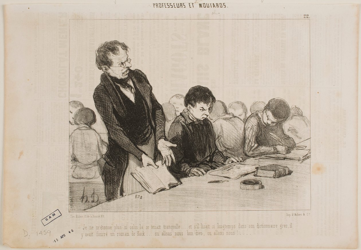 Maintenant je comprends pourquoi ce type est resté si silencieux tout le temps... - Honoré Daumier