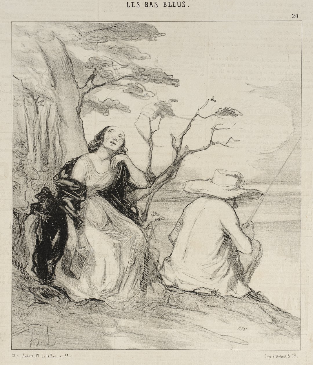 O douleur!... avoir rêvé... un époux... - Honoré Daumier