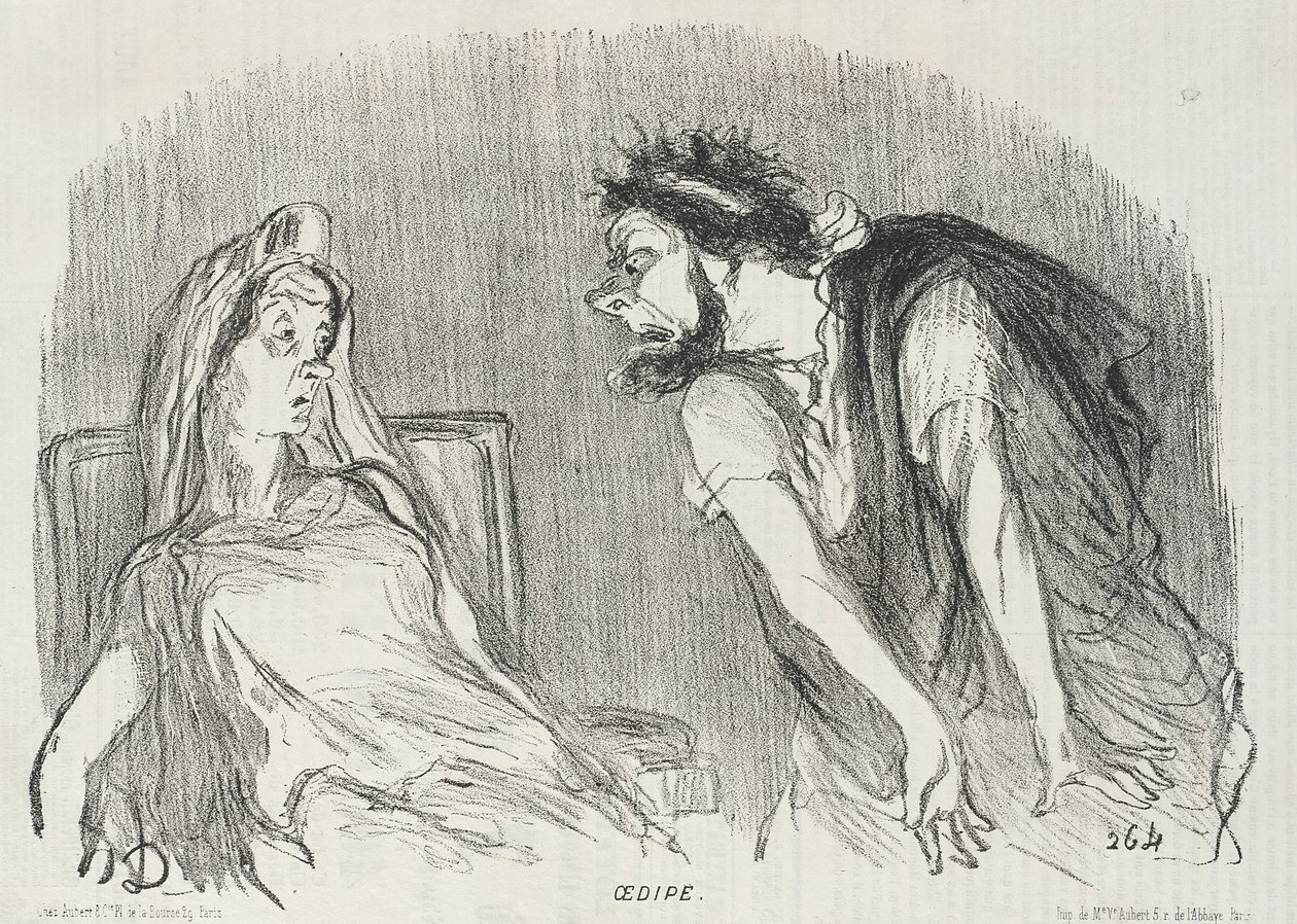 Œdipe - Honoré Daumier