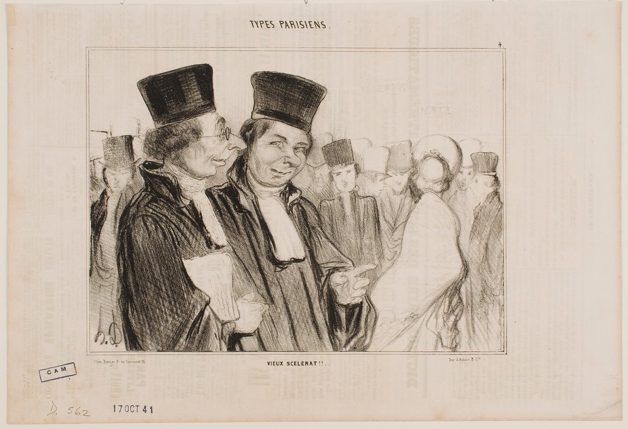 Un vieux méchant !! - Honoré Daumier