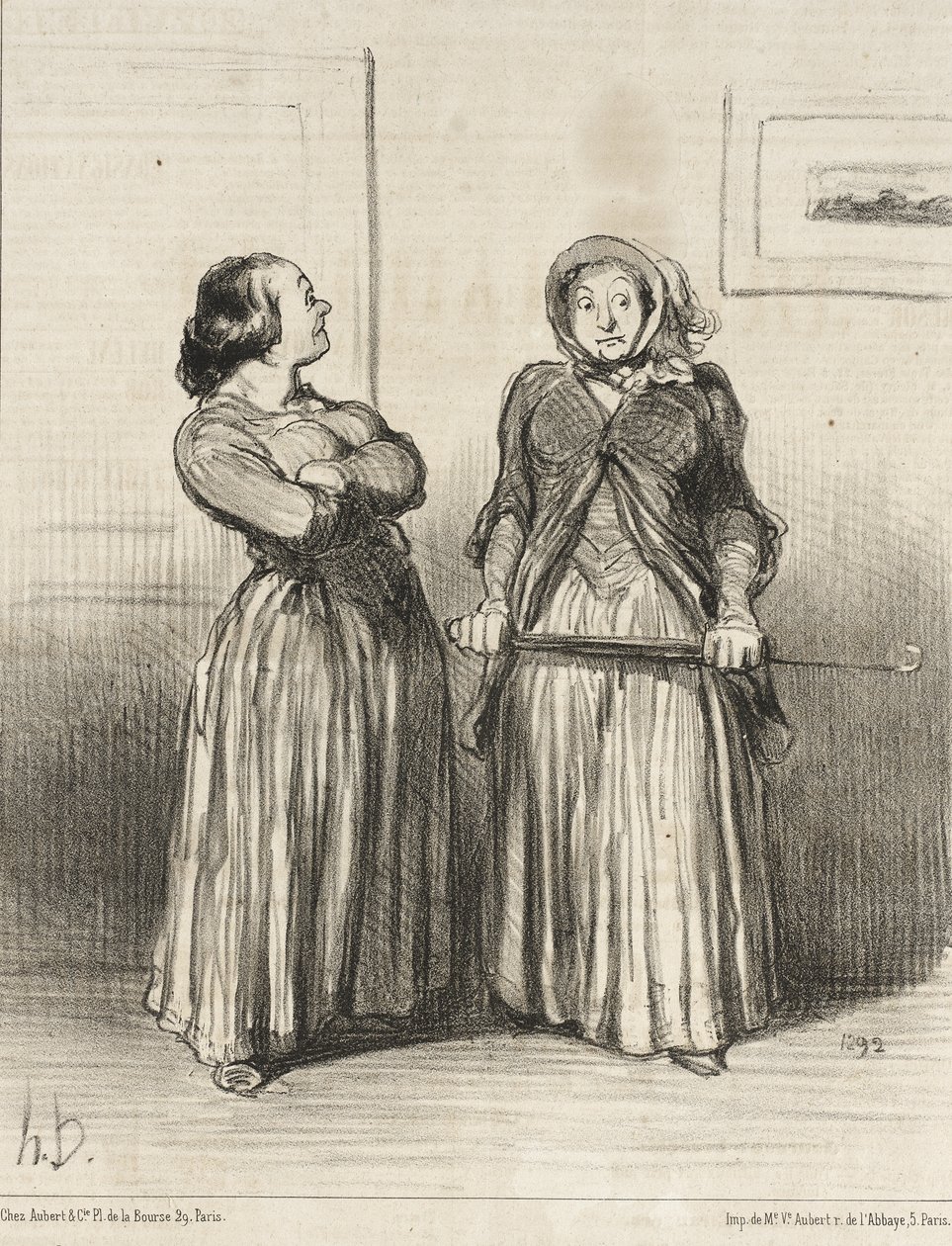 On dit que les jolies femmes sont...demandées... - Honoré Daumier