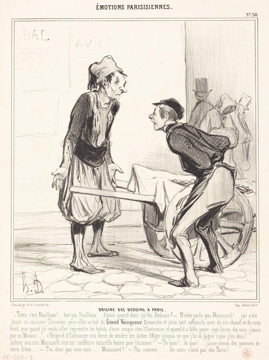 Origine des Bédouins à Paris - Honoré Daumier