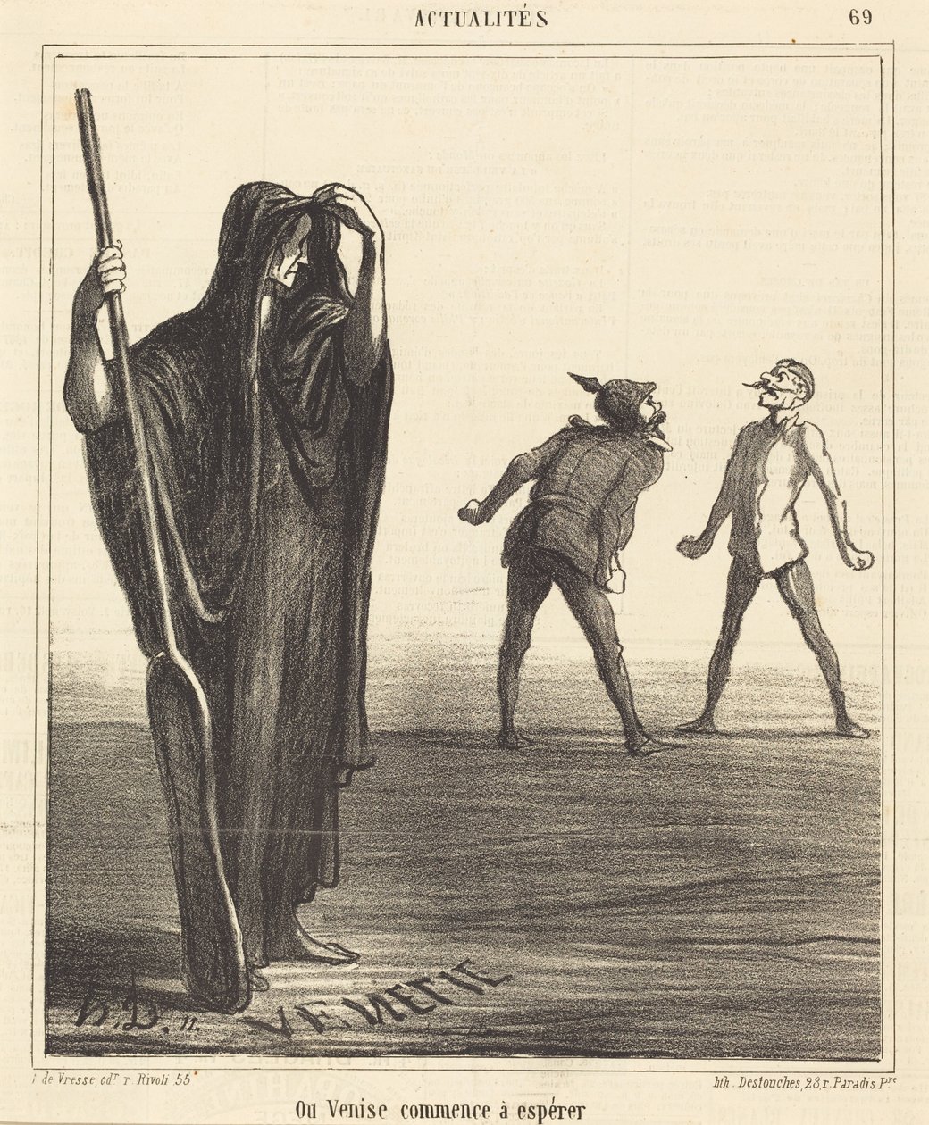 Où Venise commence à espérer - Honoré Daumier