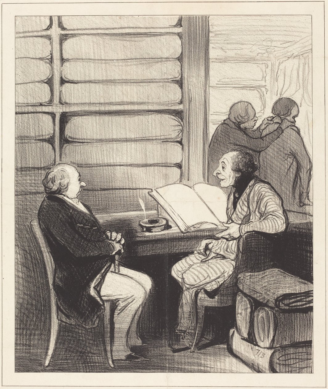 Oui, mon cher monsieur Badoulard, je vais... - Honoré Daumier