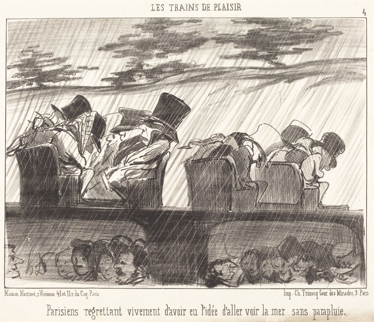 Parisiens regrettant vivement... - Honoré Daumier