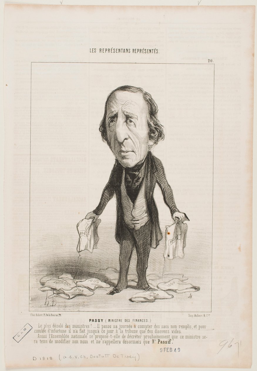 Passy (ministre des Finances) - Honoré Daumier