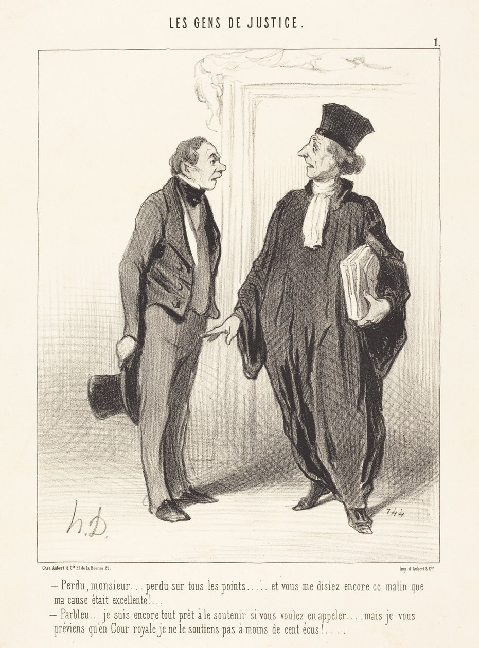 Perdu, monsieur... perdu sur tous les points... - Honoré Daumier