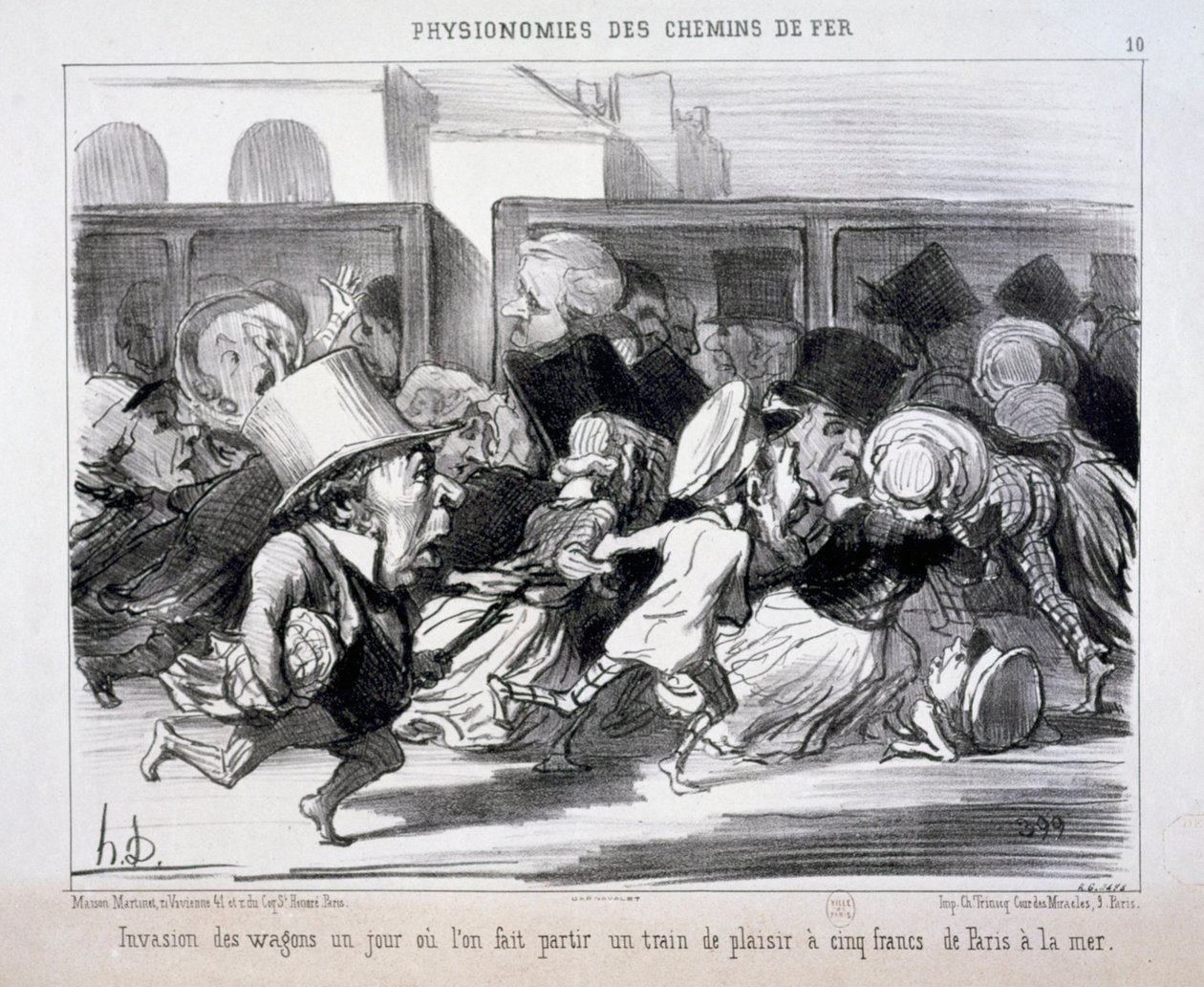 Physionomies des chemins de fer n° 10 : Invasion des wagons un jour où l