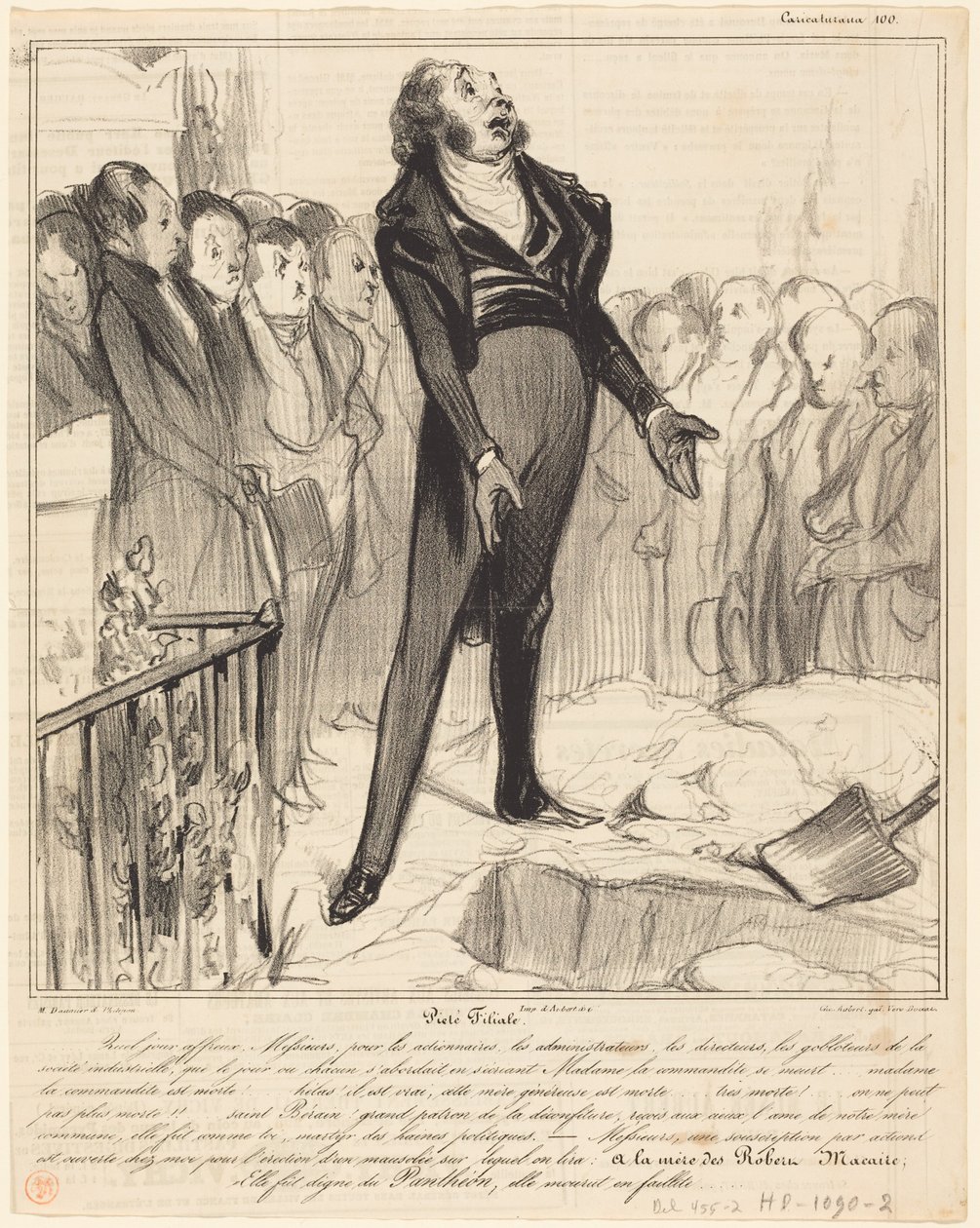 Piété filiale - Honoré Daumier