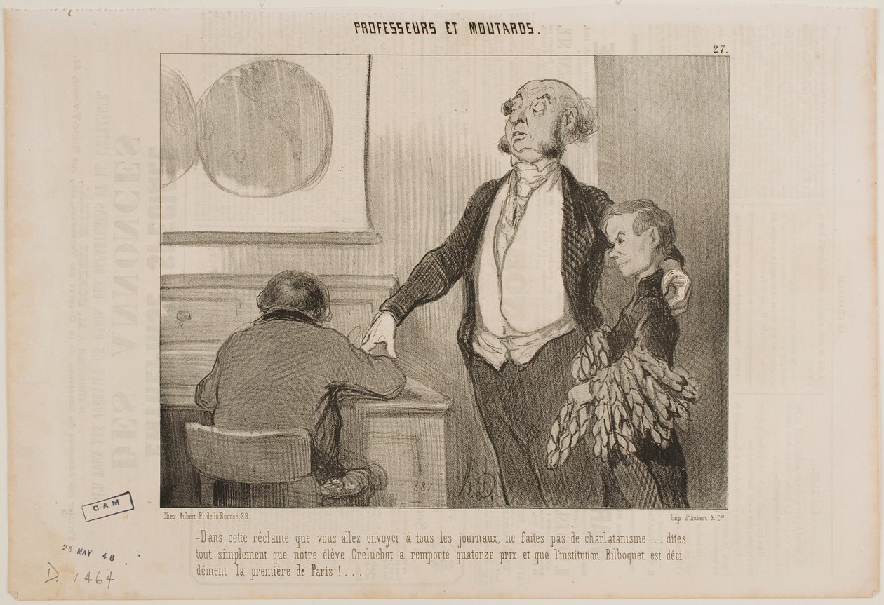 Merci de ne pas exagérer dans cet article, qui sera envoyé à tous les journaux… - Honoré Daumier