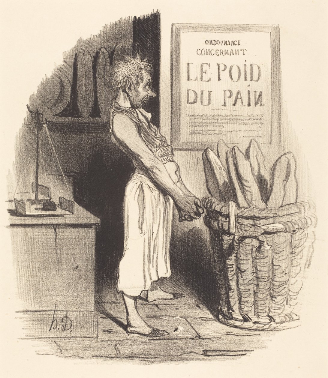 Pour lors... nous... sommes dans le pétrin - Honoré Daumier