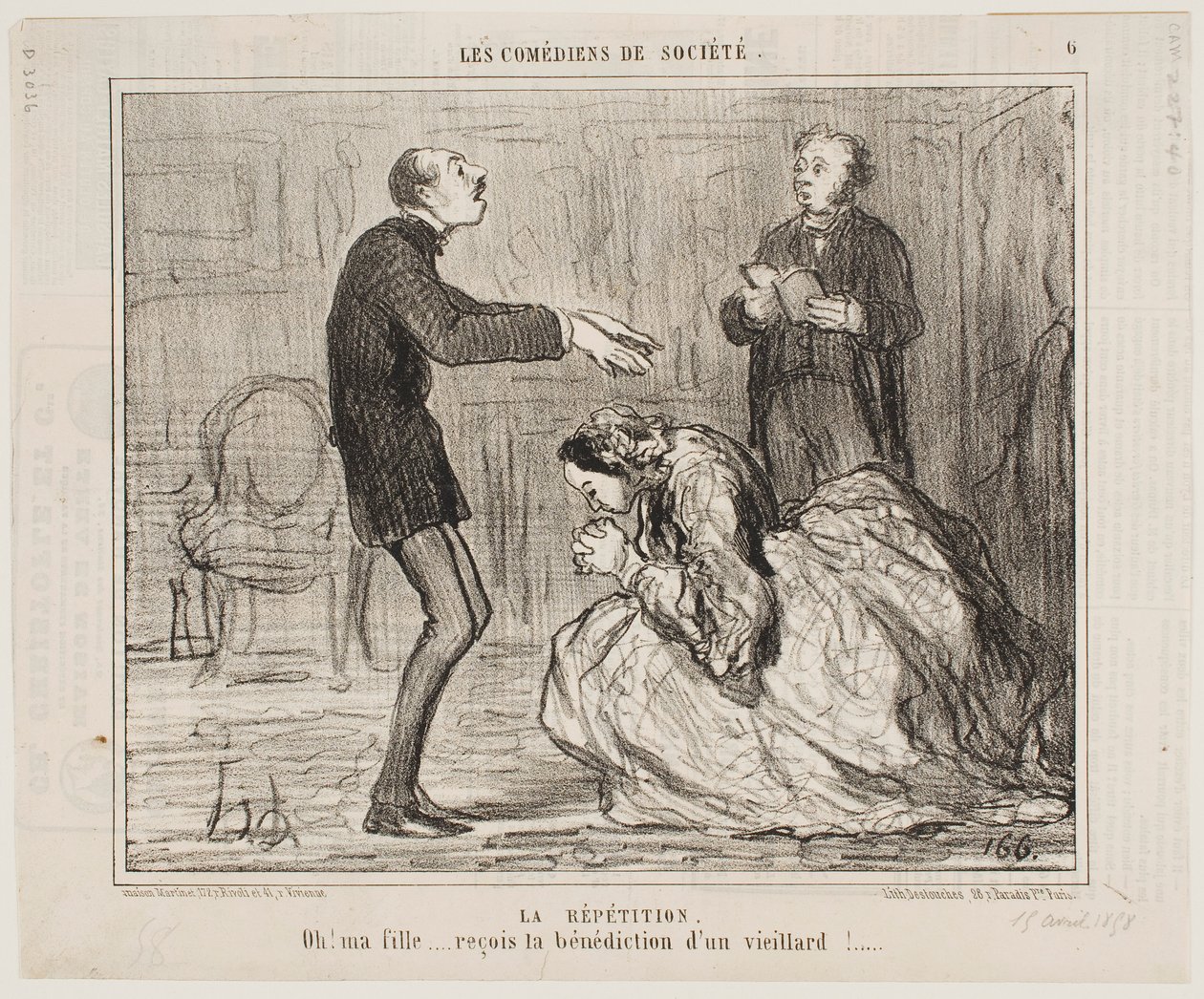 Répétition - Honoré Daumier