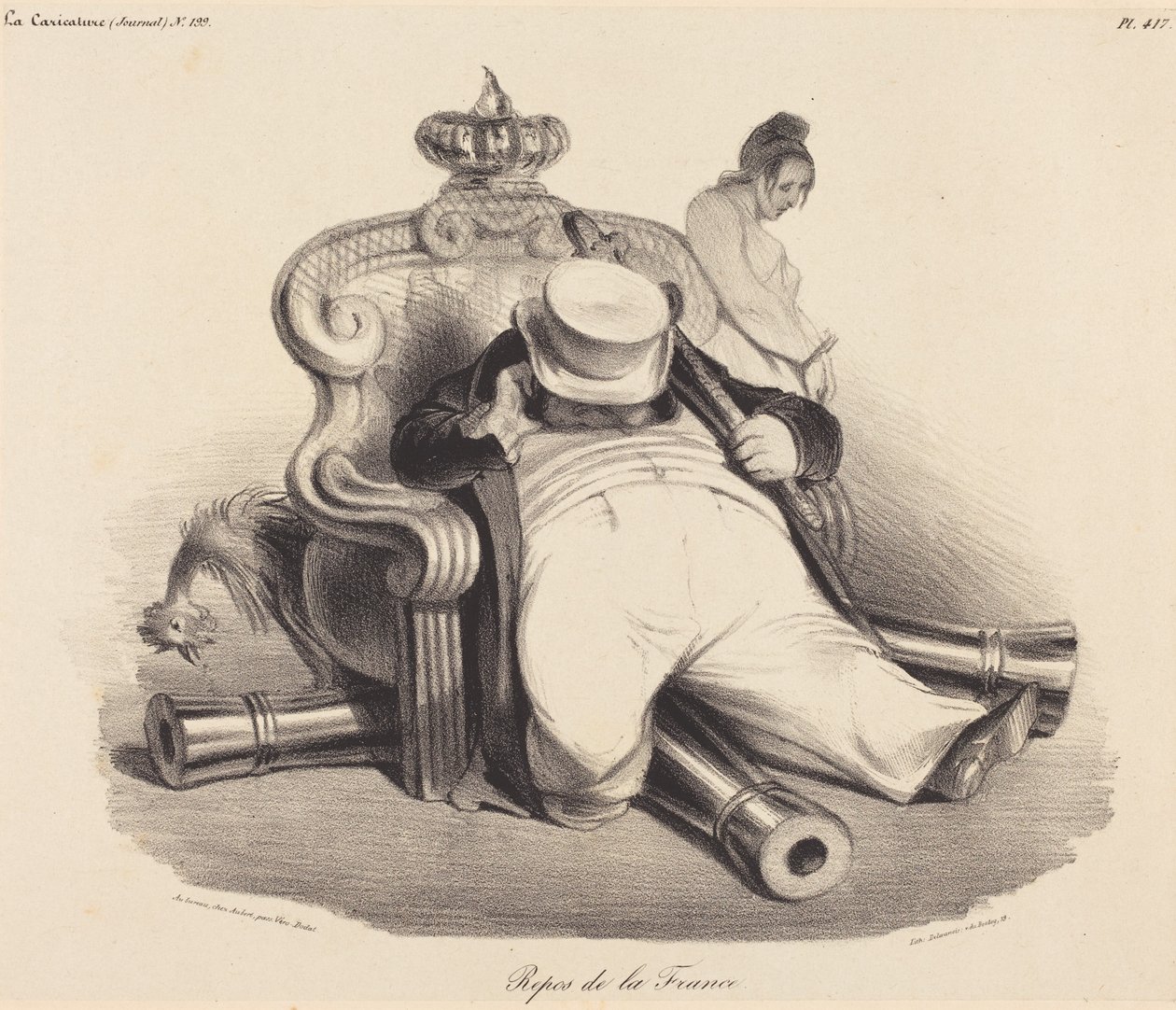 Repos de la France - Honoré Daumier