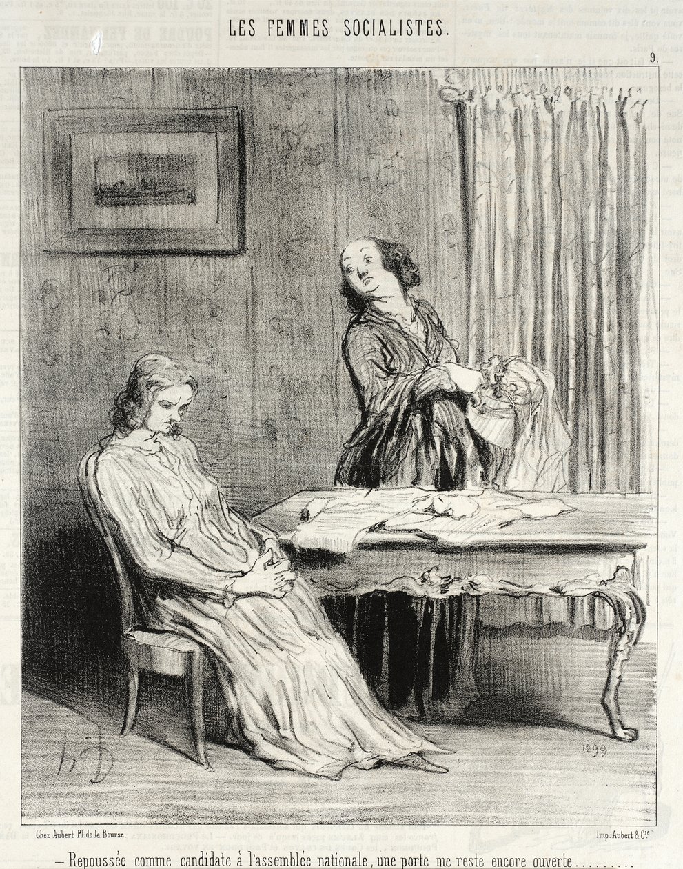 Repoussée...une porte me reste ouverte... - Honoré Daumier