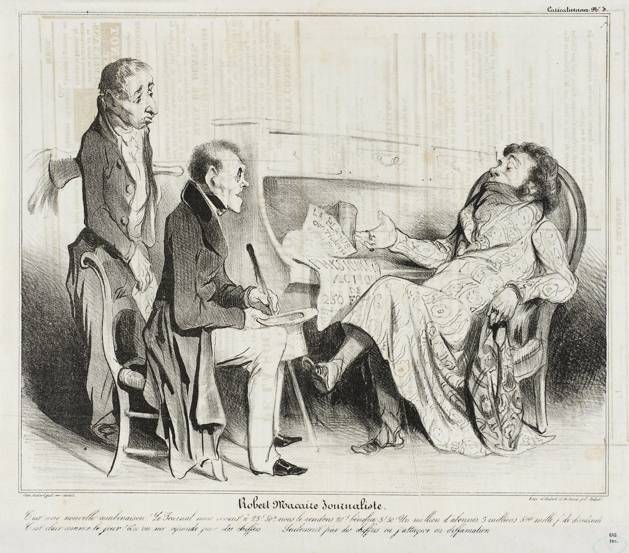 Robert Macaire Journaliste - Honoré Daumier