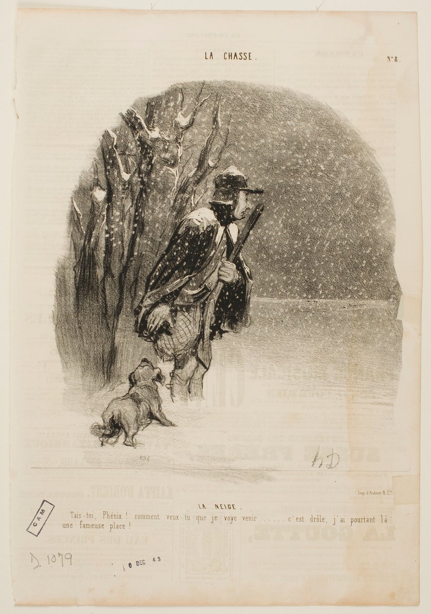 NEIGE - Honoré Daumier