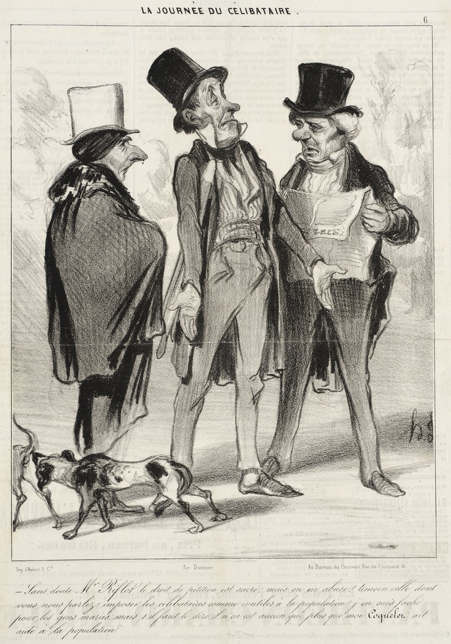 Sans doute Mr. Riflot le droit... - Honoré Daumier