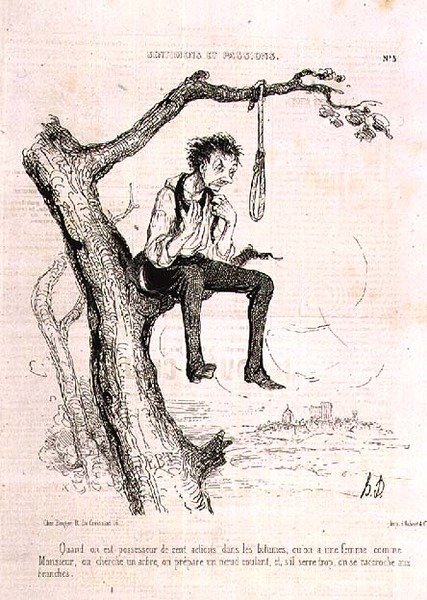 Sentiments et Passions : "Quand vous avez fait trop de mauvaises actions et que votre femme est comme un homme, vous trouvez un arbre, faites un nœud coulant, et, s