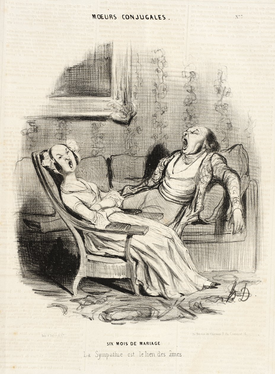 Six mois de mariage - Honoré Daumier