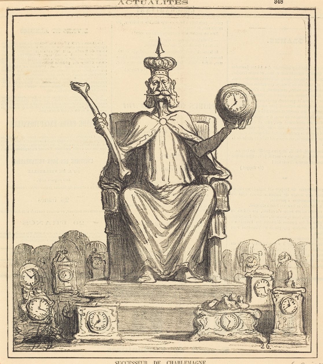 Successeur de Charlemagne - Honoré Daumier