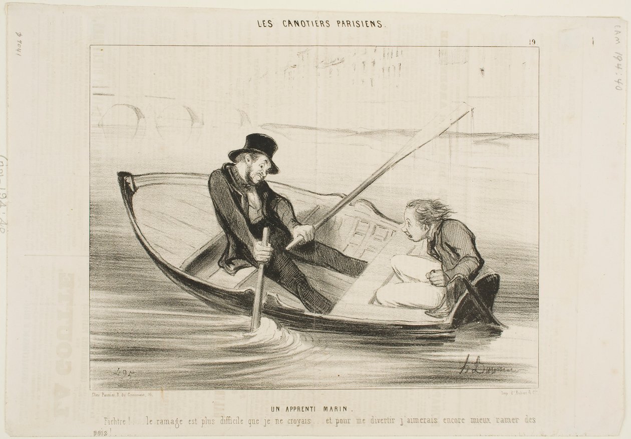 Le marin novice - Honoré Daumier