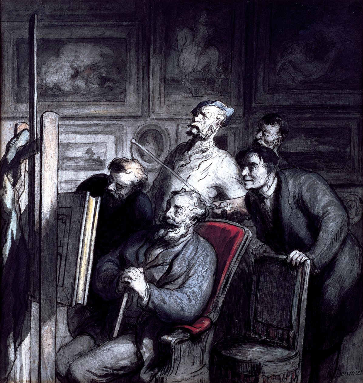 Les Amateurs, après 1862 - Honoré Daumier