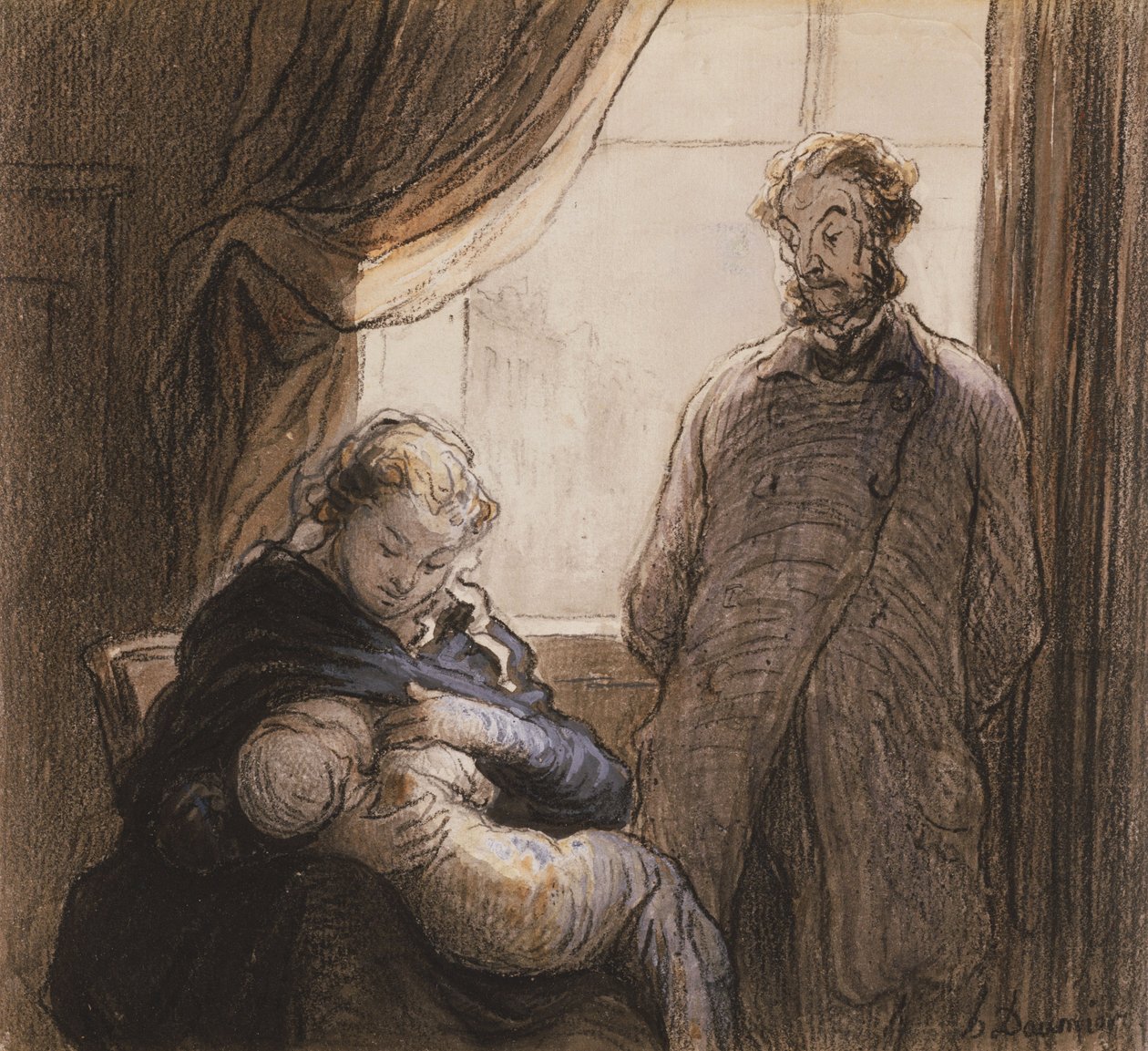 La famille - Honoré Daumier