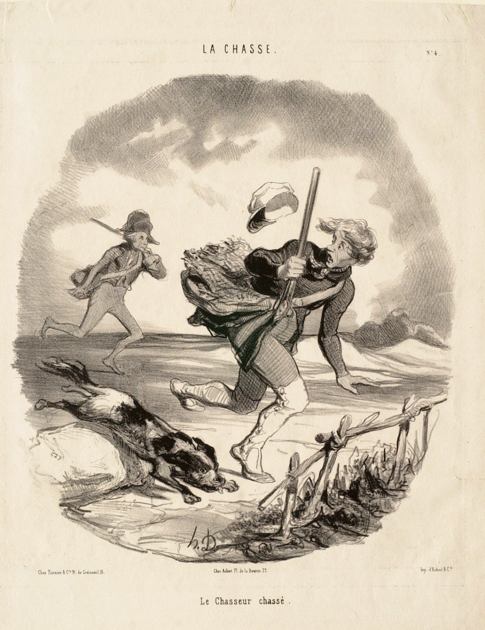 Le chasseur chassé - Honoré Daumier