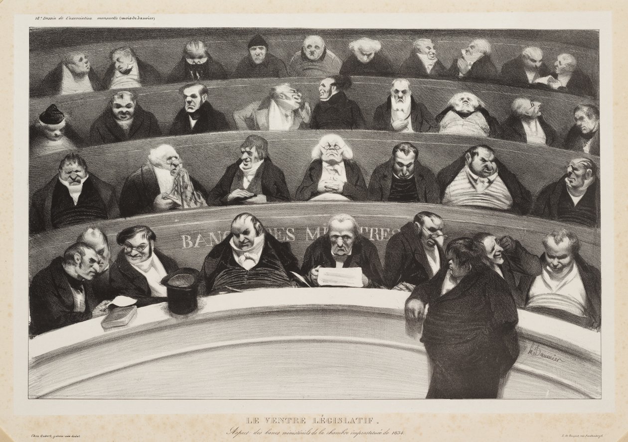 Le ventre législatif - Honoré Daumier