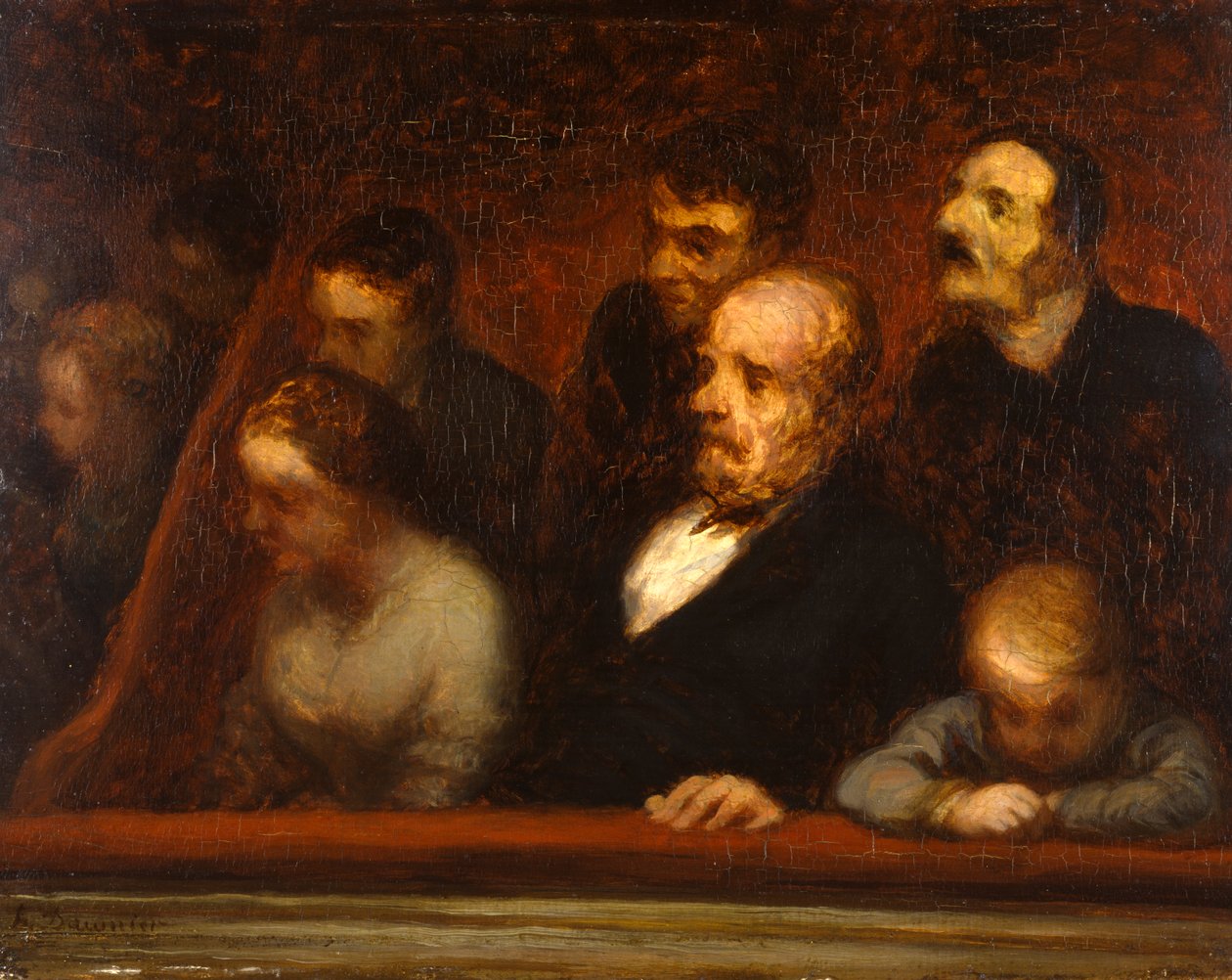 La loge (dans les loges du théâtre) - Honoré Daumier