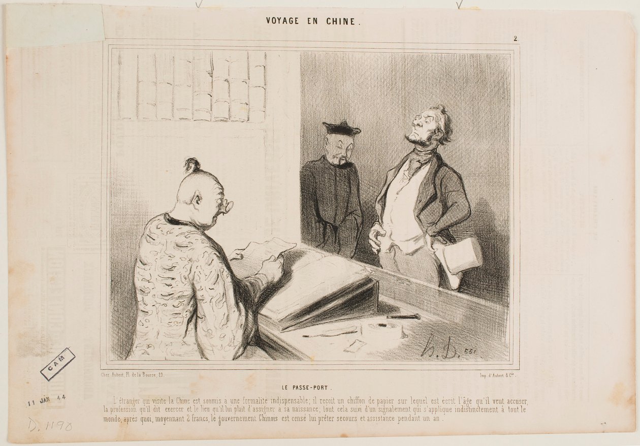 Le Passeport - Honoré Daumier
