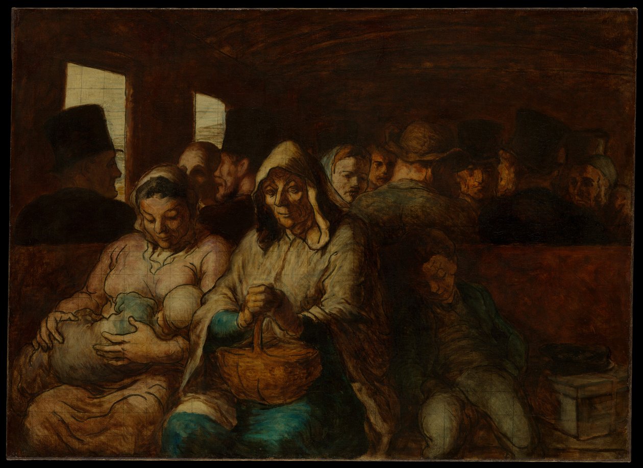 Le wagon de troisième classe - Honoré Daumier