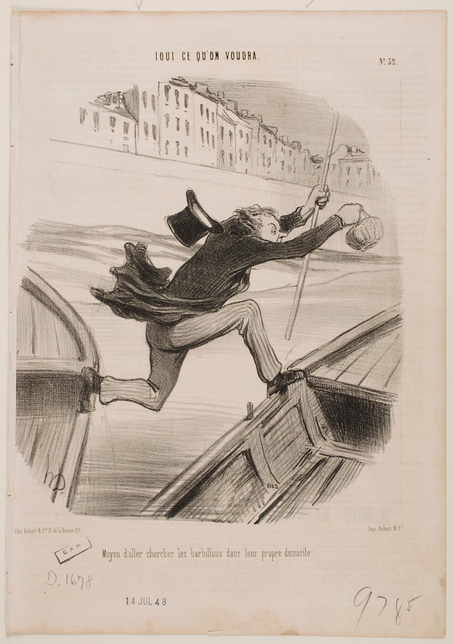 La meilleure méthode pour pêcher… - Honoré Daumier